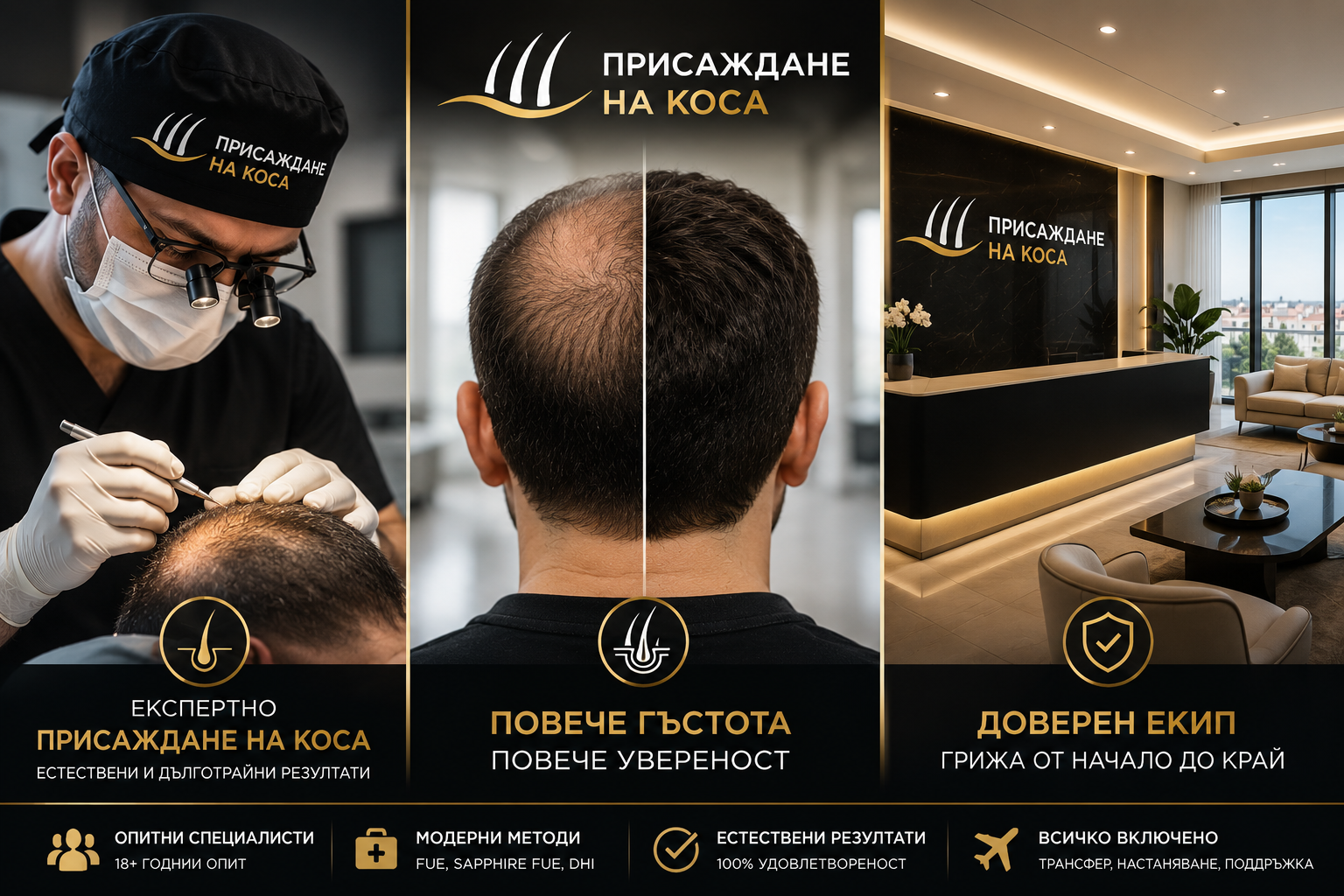 Присаждане на коса – Пълно ръководство 2026